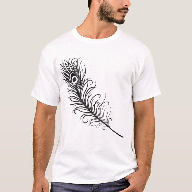 peacock feather t shirt (Front)