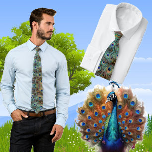 Peacock Feather Tie