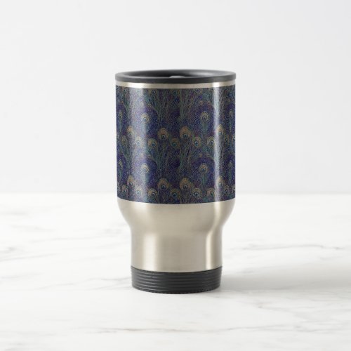 Peacock Feather Travel Mug