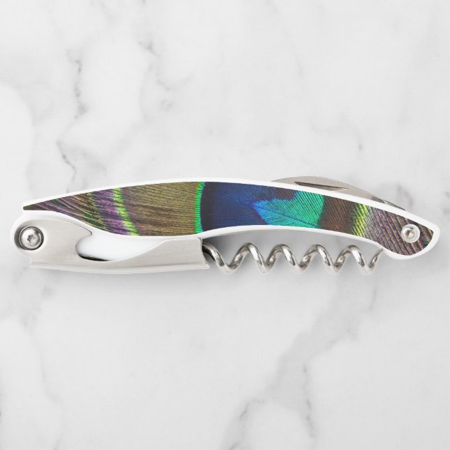 Peacock Feather Waiter's Corkscrew (Front)