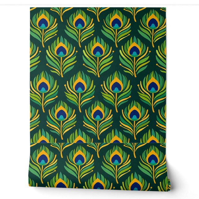 Peacock Feather Wallpaper (Unrolling)