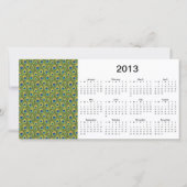 Peacock Feathers 2013 Calendar Photo Card (Front)