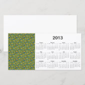Peacock Feathers 2013 Calendar Photo Card (Front/Back)