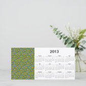 Peacock Feathers 2013 Calendar Photo Card (Standing Front)