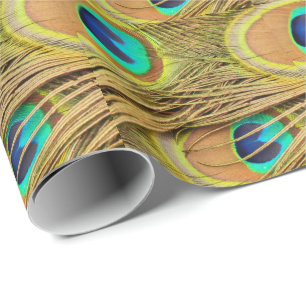 Peacock Feathers 2 Wrapping Paper