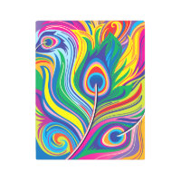 Peacock Feathers Abstract Art Metal Print