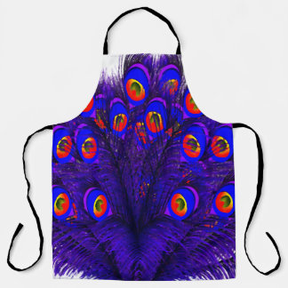 Peacock Feathers Apron