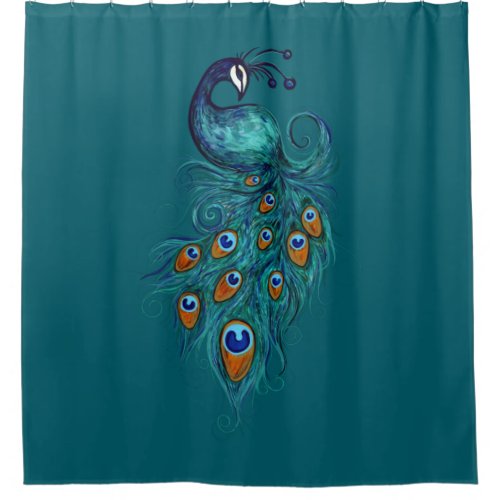 Peacock Feathers Art                              Shower Curtain