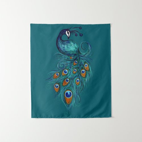 Peacock Feathers Art                               Tapestry