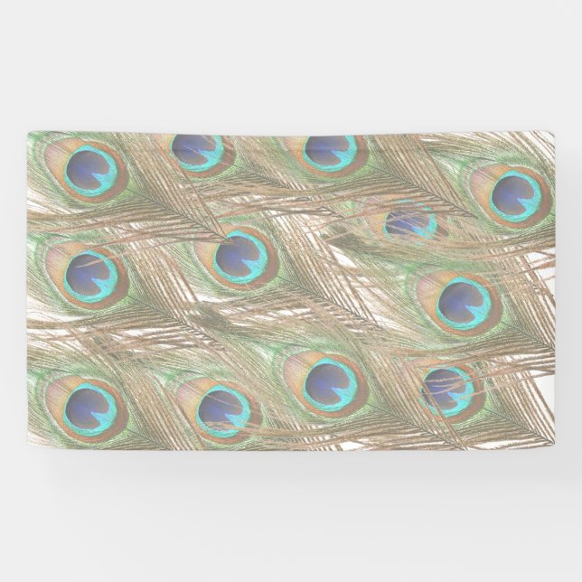 Peacock Feathers Banner (Horizontal)