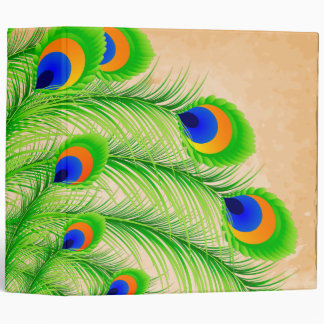 Peacock Feathers Binder