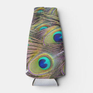 Peacock Feathers Bottle Cooler