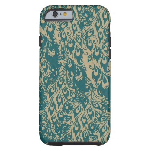 Peacock Feathers Tough iPhone 6 Case