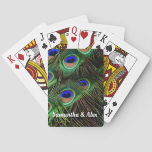 Peacock Feathers Classic Playing Cards Gift