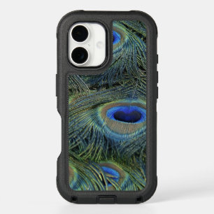 Peacock Feathers Close Up Photo iPhone 16 Case