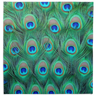 Peacock Feathers Cloth Napkin