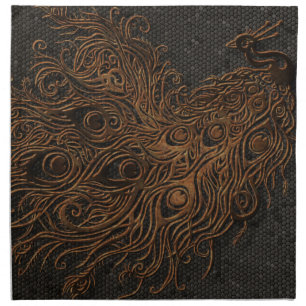 Peacock Feathers Cloth Napkin