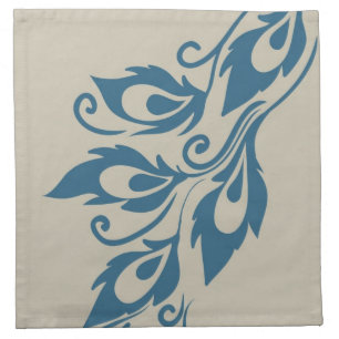 Peacock Feathers Cloth Napkin