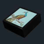 Peacock Feathers Damask Wedding Anniversary Jewelry Box<br><div class="desc">Wedding Black Lacquer Keepsake Custom Designer Personalized Jewelry Box or Memory Box Elegant Unique Wedding Anniversary  Christmas Gifts or Valentines Day Gifts</div>