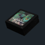 Peacock Feathers Damask Wedding Anniversary Keepsake Box<br><div class="desc">Wedding Black Lacquer Keepsake Custom Designer Personalized Jewelry Box or Memory Box Elegant Unique Wedding Anniversary  Christmas Gifts or Valentines Day Gifts</div>