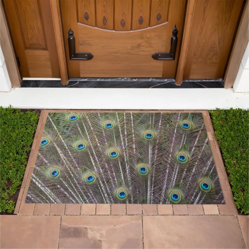 Peacock Feathers Doormat