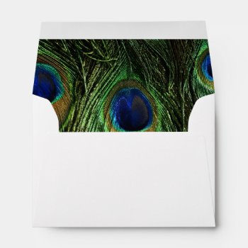 Peacock Feathers Envelope by Kreatr at Zazzle