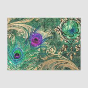 Peacock Feathers Ephemera Tissue Paper