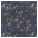 Peacock feathers fabric