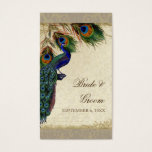 Peacock & Feathers Formal Wedding Favor Gift Tags<br><div class="desc">PAPER SELECTION: This is shown on "basic paper", another great choice would be "metallic ice" which is a clean white, pearlized shimmery surface. It would also be beautiful on "Champagne Metallic" linen, felt or any of the other choices. COLOR PALETTE: taupe, tan, cream, royal blue, green, and rust. DESIGN: This...</div>