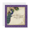 Peacock & Feathers Formal Wedding Invite Purple