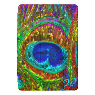 Peacock Feathers Glass Art 1 iPad Pro Cover