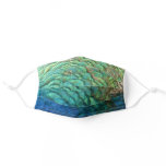 Peacock Feathers I Colorful Abstract Nature Design Adult Cloth Face Mask