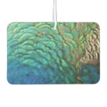 Peacock Feathers I Colorful Abstract Nature Design Car Air Freshener