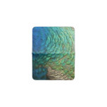 Peacock Feathers I Colorful Abstract Nature Design Card Holder
