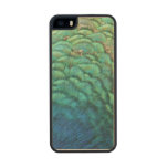 Peacock Feathers I Colorful Abstract Nature Design Wood Phone Case For iPhone SE/5/5s