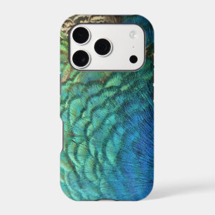 Peacock Feathers I Colorful Abstract Nature Design iPhone 17 Pro Case