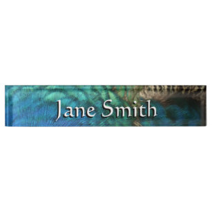 Peacock Desk Name Plates Zazzle