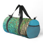 Peacock Feathers I Colorful Abstract Nature Design Duffle Bag