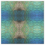 Peacock Feathers I Colorful Abstract Nature Design Fabric