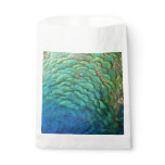 Peacock Feathers I Colorful Abstract Nature Design Favor Bag