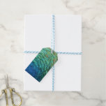 Peacock Feathers I Colorful Abstract Nature Design Gift Tags