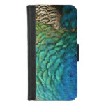 Peacock Feathers I Colorful Abstract Nature Design iPhone 8/7 Wallet Case