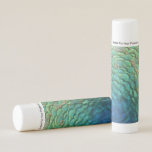 Peacock Feathers I Colorful Abstract Nature Design Lip Balm