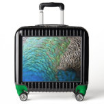 Peacock Feathers I Colorful Abstract Nature Design Luggage