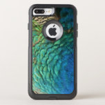 Peacock Feathers I Colorful Abstract Nature Design OtterBox Commuter iPhone 8 Plus/7 Plus Case