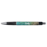 Peacock Feathers I Colorful Abstract Nature Design Pen