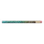 Peacock Feathers I Colorful Abstract Nature Design Pencil
