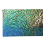 Peacock Feathers I Colorful Abstract Nature Design Placemat
