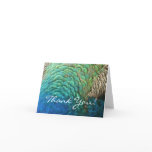 Peacock Feathers I Colorful Abstract Nature Design Thank You Card
