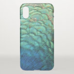 Peacock Feathers I Colorful Abstract Nature Design iPhone XS Case